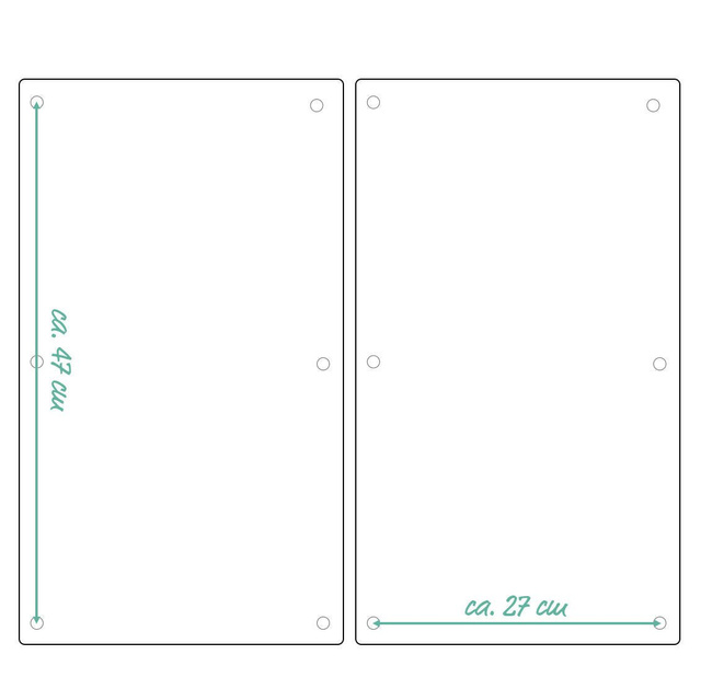 Plăci de protecție din sticlă LAWENDA pentru aragaz – 2 bucăți, ZELLER, model 7