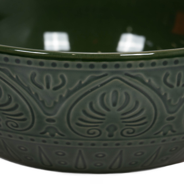 Vas din ceramică cu model canelat, 1900 ml