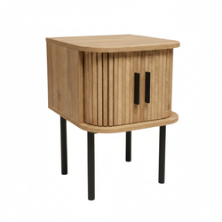 Noptieră riflată SCAVA, 40 x 40 x 53 cm