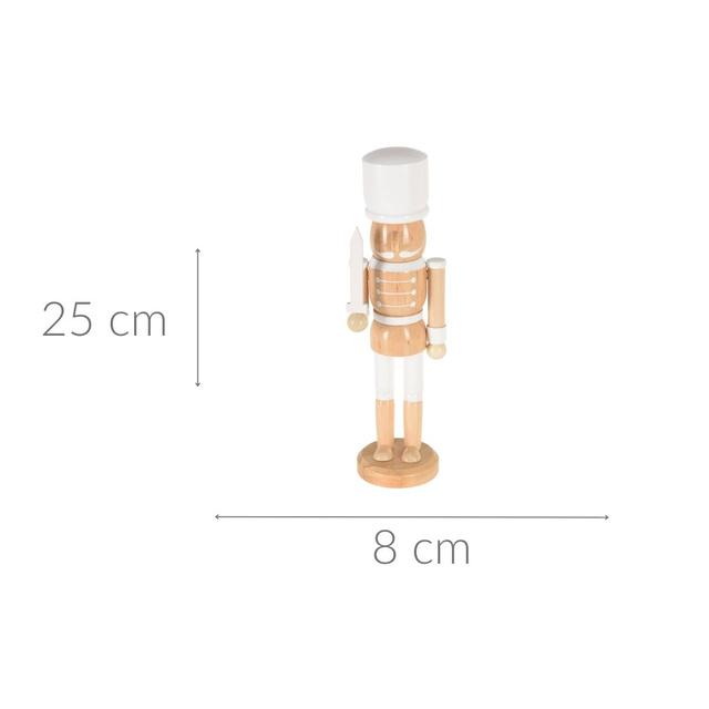 Spărgător de nuci decorativ, din lemn, 25 cm