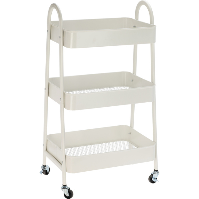 Cărucior de bucătărie pe roți, 3 niveluri