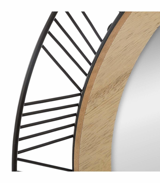 Oglindă decorativă în cadru metalic, Ø 45 cm