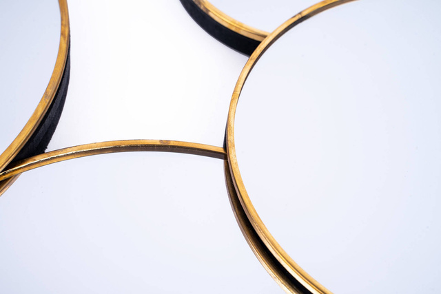 Set oglinzi rotunde, decor - 61,5 x 37 cm