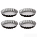 Forme metalice pentru mini tarte 12 cm, 4 buc.