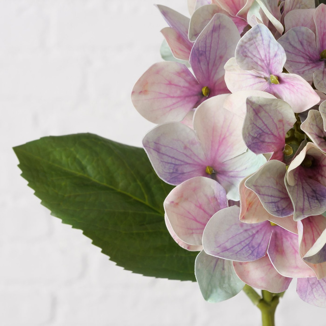 Hortensie artificială pe tulpină, 46 cm