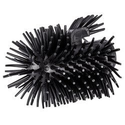 Vârf de rezervă pentru perie de toaletă - negru, silicon, ∅ 7,5 cm, WENKO