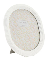 Ramă ovală cu stucco, 25 x 30 cm