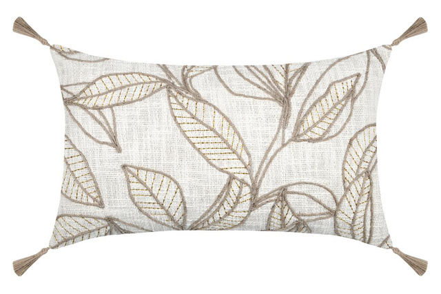 Pernă decorativă HEMERA cu franjuri, 50 x 30 cm