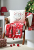 Pătură de Crăciun cu mielul NOEL, 130 x 160 cm