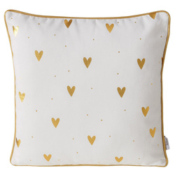 Perna decorativa cu garnitura metalica DILARA, 45 x 45 cm