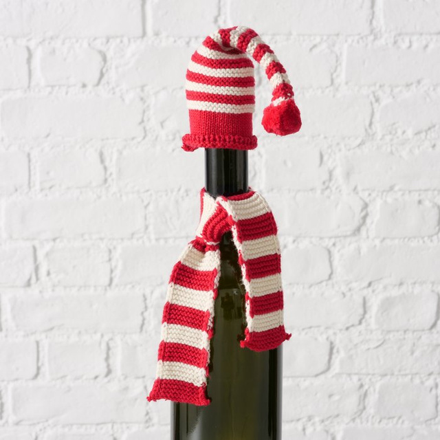 Decorațiune de iarnă pentru sticla de vin LUTIN