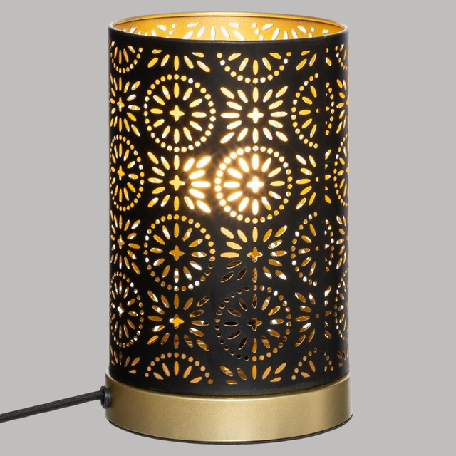 Lampă de masă cu abajur GYPSY ajurat, Ø 13 cm