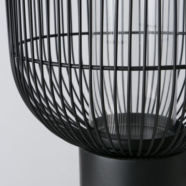 Set 3 sfeșnice metalice Candy, negru