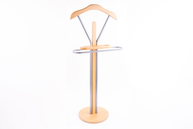 Umeraș pentru costum, haine - 30x44x108 cm, ZELLER, maro deschis