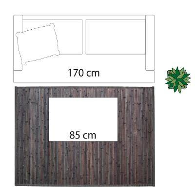 Covoraș de baie, bambus, 120 x 170 cm