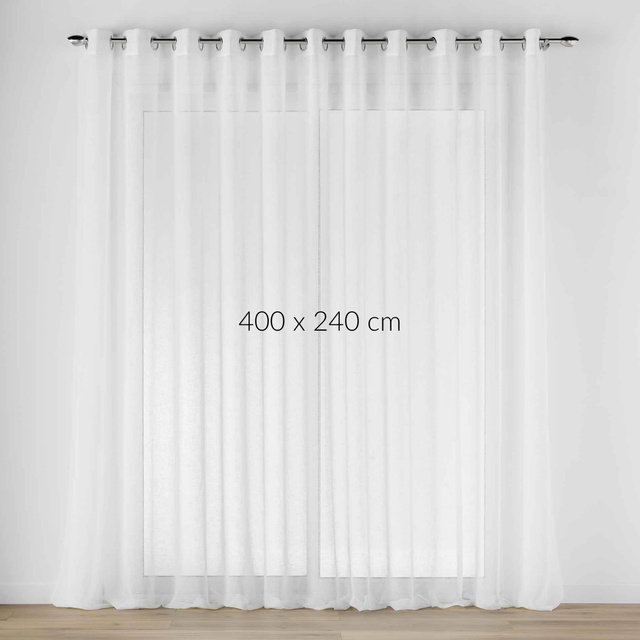 Perdea largă cu inele, CARLIN, 400 x 240 cm
