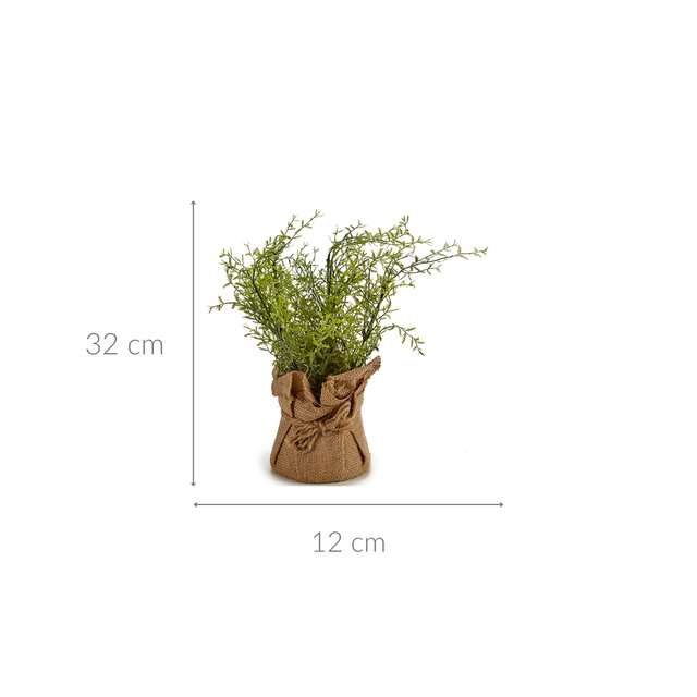 Ierburi artificiale în ghiveci pentru bucătărie, 17,7 cm