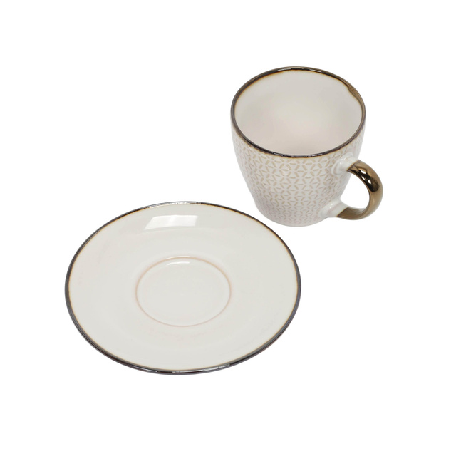 Cana pentru cafea sau ceai cu farfurioară DUNE, 210 ml