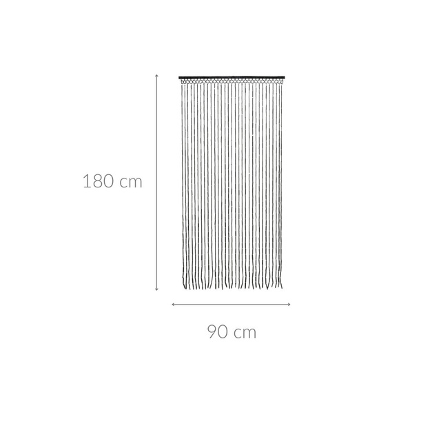 Perdea usa din bambus, 90 x 180 cm