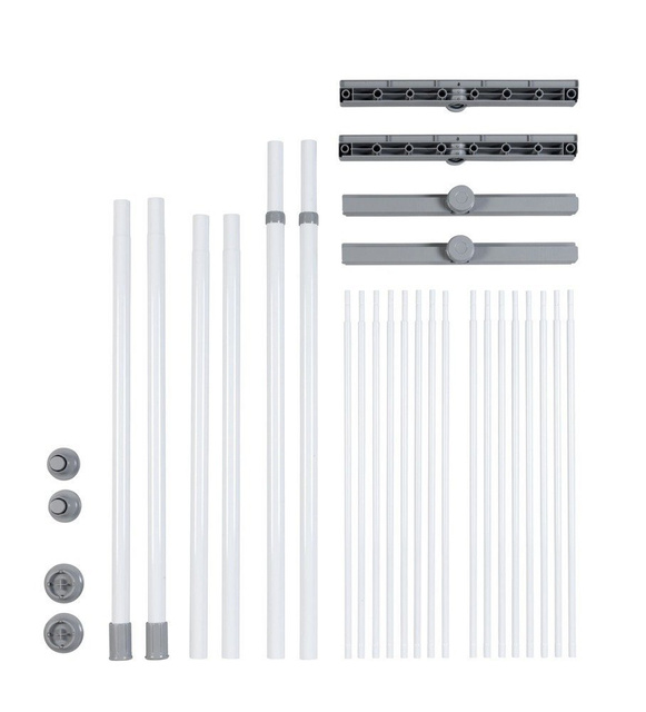 Raft telescopic de bucătărie și baie, HERKULES Rafturi duble pentru dulap, 2 nivele, WENKO