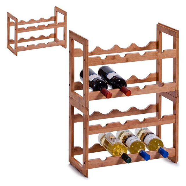 Suport din bambus pentru vin - pentru 8 sticle, ZELLER