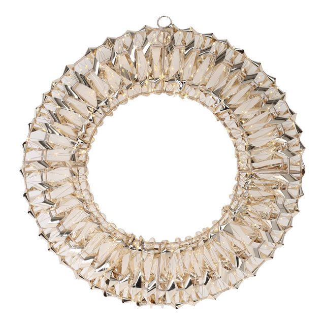 Decorațiune luminoasă exterioară Coroană, Ø 38 cm