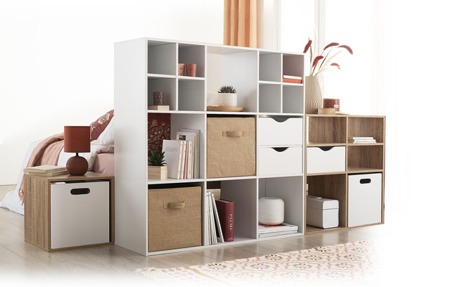 Bibliotecă 8 rafturi, MDF, 68x32x134 cm