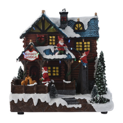 Scenă mobilă cu Moș Crăciun, 25 cm