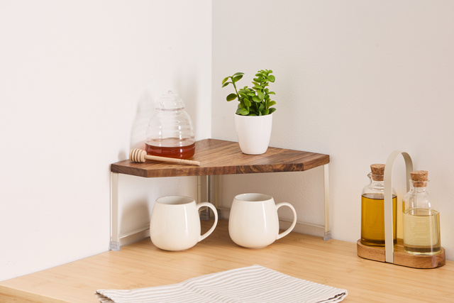 Raft colțar pentru blatul de bucătărie BLOCQ, 30 x 30 x 15 cm