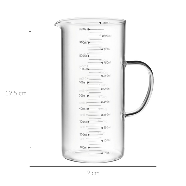 Urcior cu cană de măsurat, 1 l