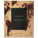 Rama foto 13 x 18 cm, lemn de mango, harta lumii