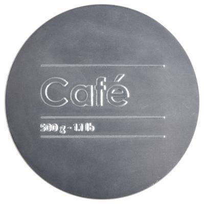 Cutie de cafea, 500 g, metalică, neagră