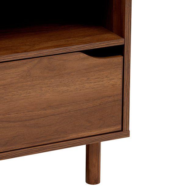 Noptieră SLIDY, culoare lemn închis, 40 x 57,5 x 40 cm