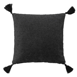 Perna decorativa pentru sufragerie JANNA, cu ciucuri, bumbac, 40 x 40 cm