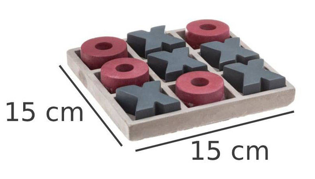 Joc X si O, 15 x 15 cm