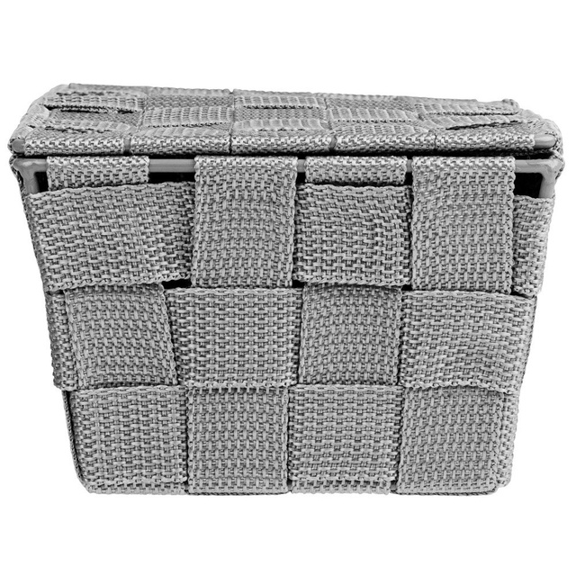 Organizer cu capac ADRIA, recipient pentru baie, WENKO, gri