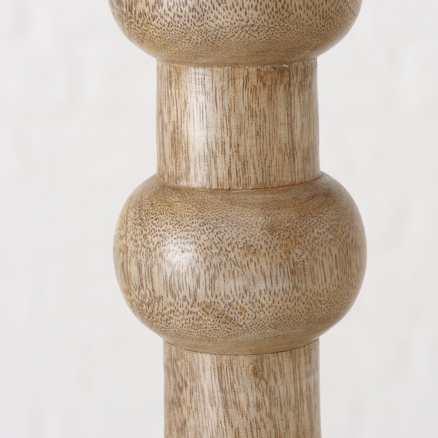 Set 2 sfeșnice din lemn sculptate Bubbles