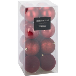 Set de 16 globuri de Crăciun Ø 8 cm