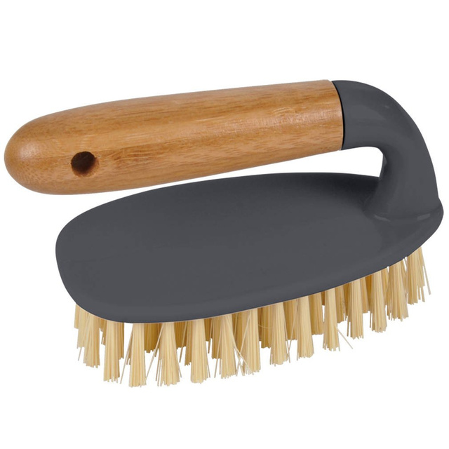 Perie de curatat, 15 cm, cu maner din bambus