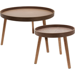 Un set de masute de cafea in doua dimensiuni, Ø 60 cm, Ø 38 cm