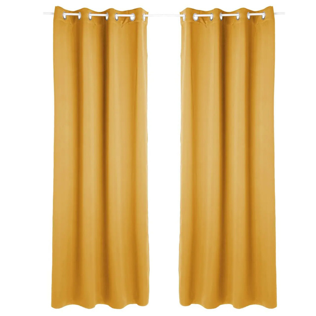 Set 2 draperii cu inele 135 x 240 cm