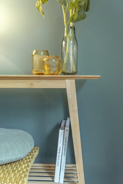 Consolă din bambus cu poliță, 80 x 76 x 30 cm, Kona, WENKO