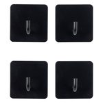Set de 4 cârlige autoadezive STIKY, oțel inoxidabil