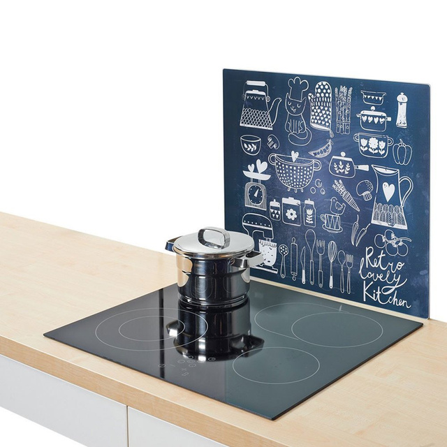 Placă de protecție din sticlă LOVELY KITCHEN pentru aragaz – mare, ZELLER, model 9