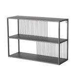 Raft suspendat din metal Cindy, negru, 55 x 38 cm