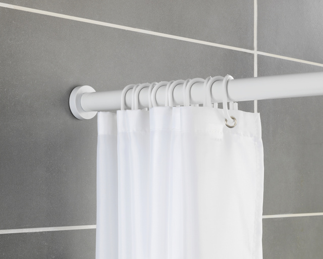 Bara de dus telescopica LUZ, Ø 2,8 cm, 110-185 cm, alb, WENKO