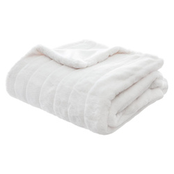 Cuvertura de pat 180 x 230 cm, textura blanita, Atmosphera