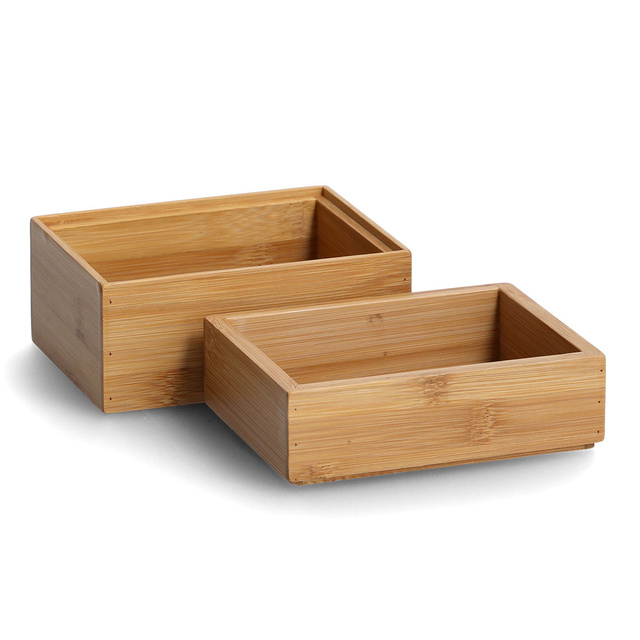 Organizator cosmetic, bambus, 2 piese, ZELLER