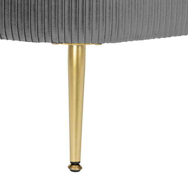 Bancă cu spațiu de depozitare Solaro catifea gri