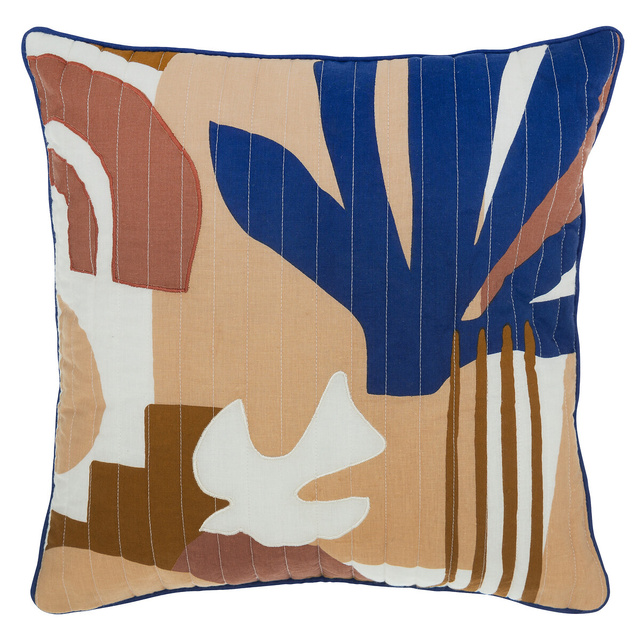 Perna decorativa cu model geometric SOLEYA, 40 x 40 cm